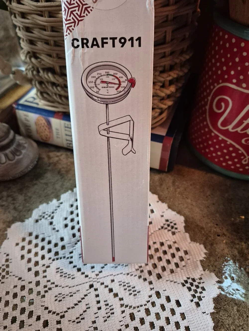 ❤️‍🔥 New Candy Thermometer with Pot Clip New In Box Deep Fry/Candy
